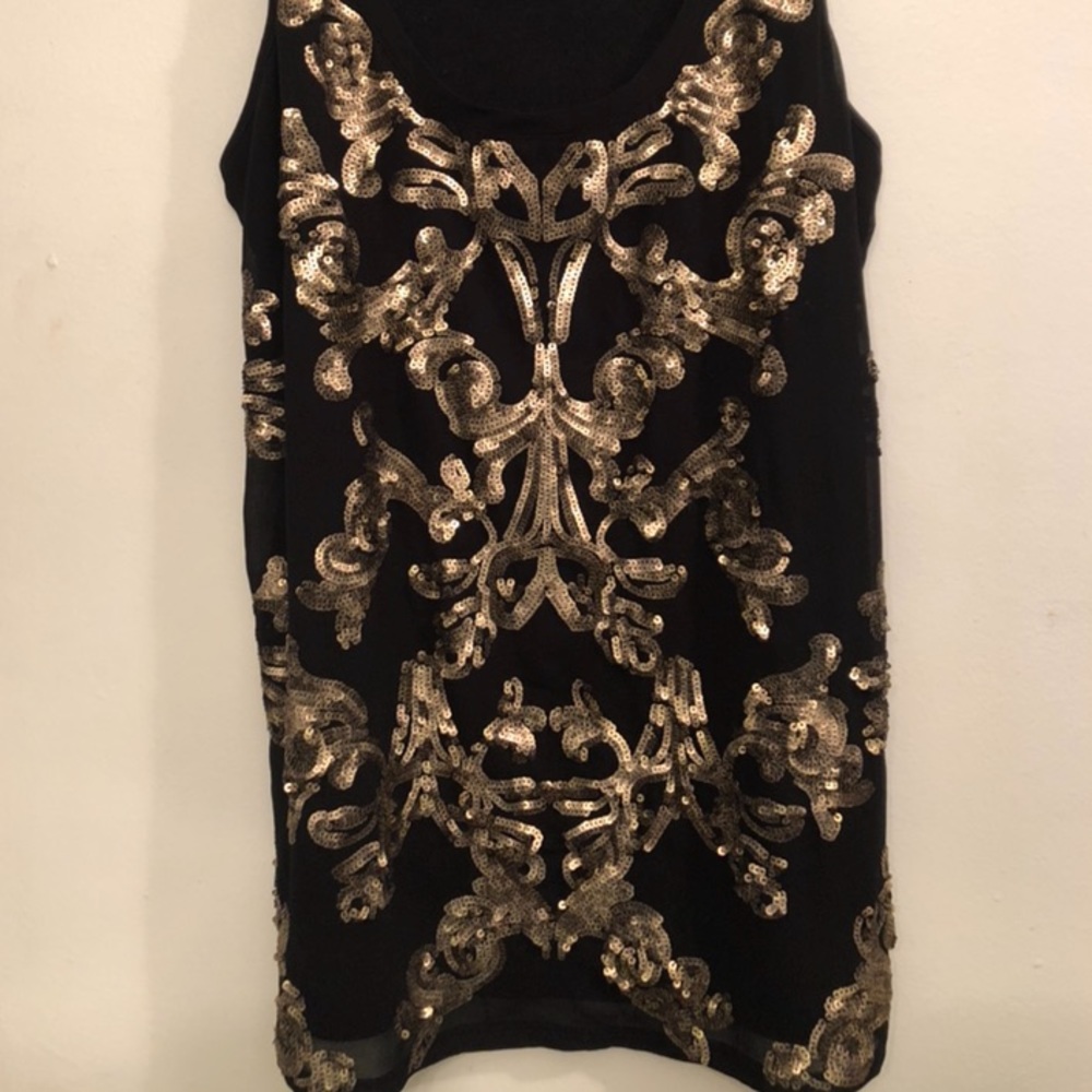 Express sequin top